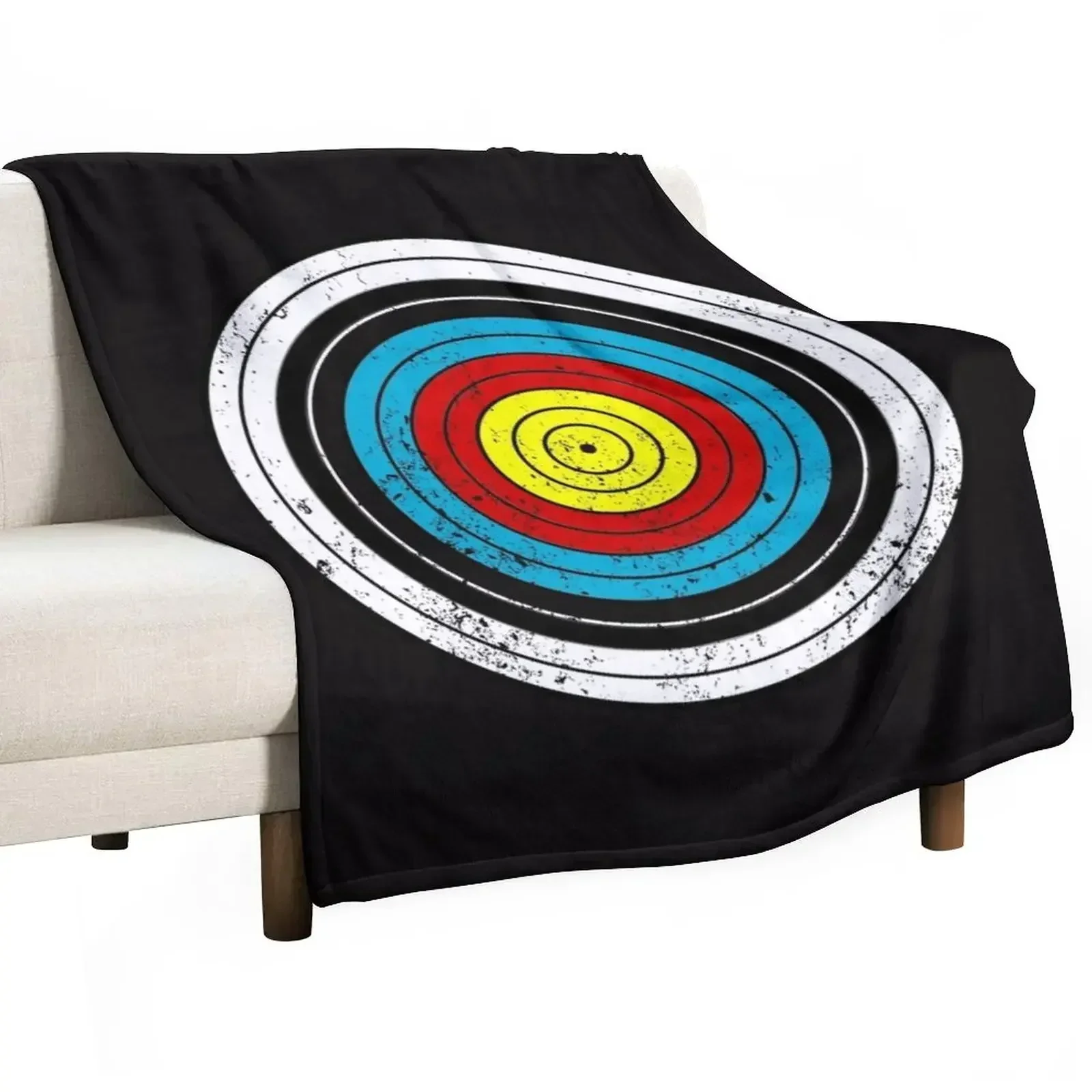 Archery Target Bullseye Throw Blanket Cute Decorative Sofas Kid'S Blankets