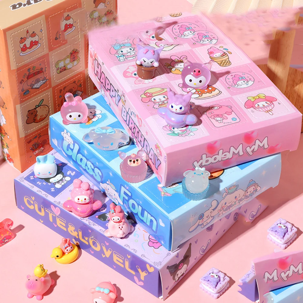 سانريو كورومي الأطفال مفاجأة صندوق أعمى لعبة بلدي ميلودي الراتنج الأطفال هدية سانريو صندوق أعمى كهف الموسيقى هدية