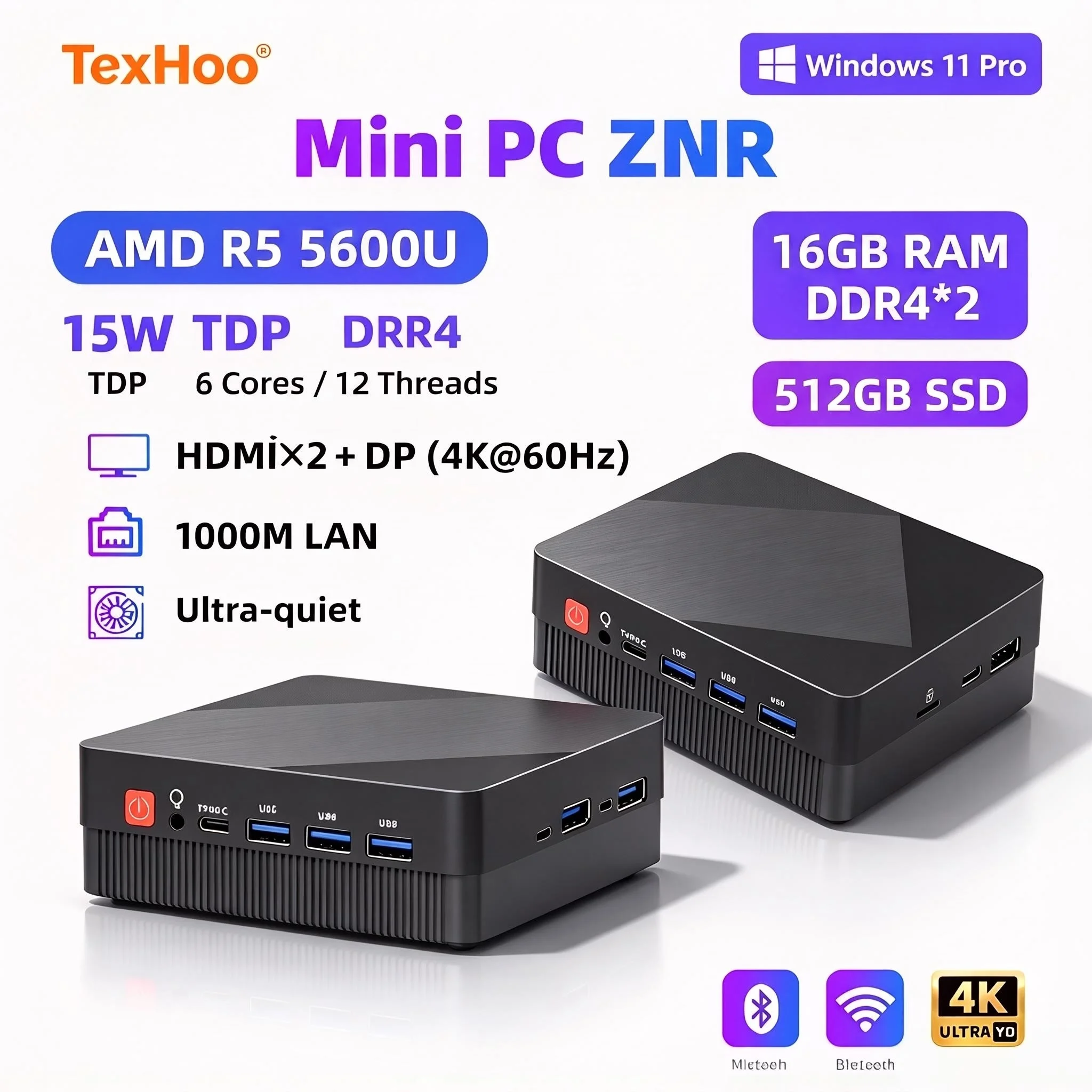 Ddr4 Desktop Ram - Texhoo MINI PC AMD Ryzen5 5600U