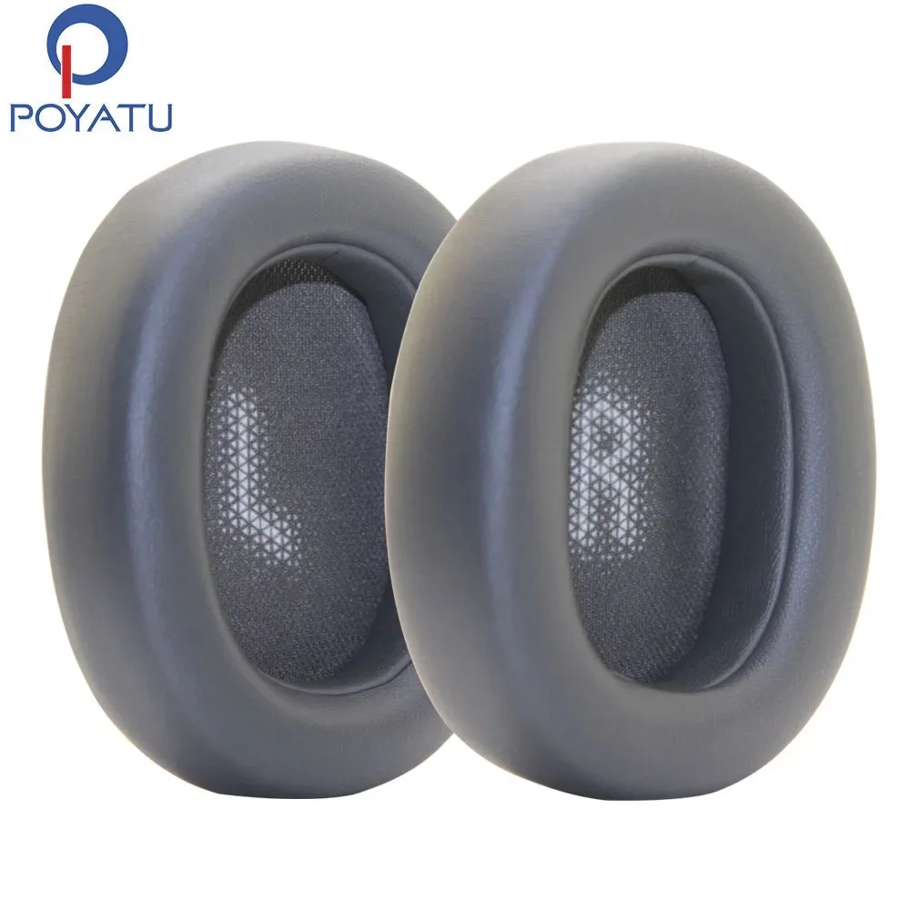 POYATU Black Earmuff Cushion Cover Ear Pads Replacement for JBL EVEREST Elite 750NC Headphone Earpads Accessory Earphones