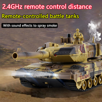 Tank Remote Control Car Simulation Sound Effect 13 Way Function Electric Launch Remote Control Toy Gift
