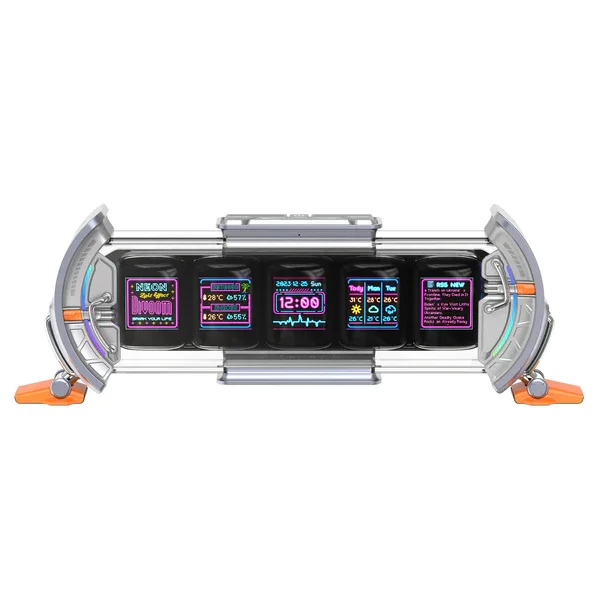 Divoom Times Gate Gaming Room Setup Digitaluhr mit intelligenter APP-Steuerung, WiFi-Verbindung, RGB-LED-Display, Bürodekoration Cyberpunk 3