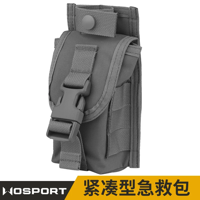 

WOSPORT Portable Wilderness Survival Medical Packaging Accessory Pack Molle Pendant Compact First Aid Kit