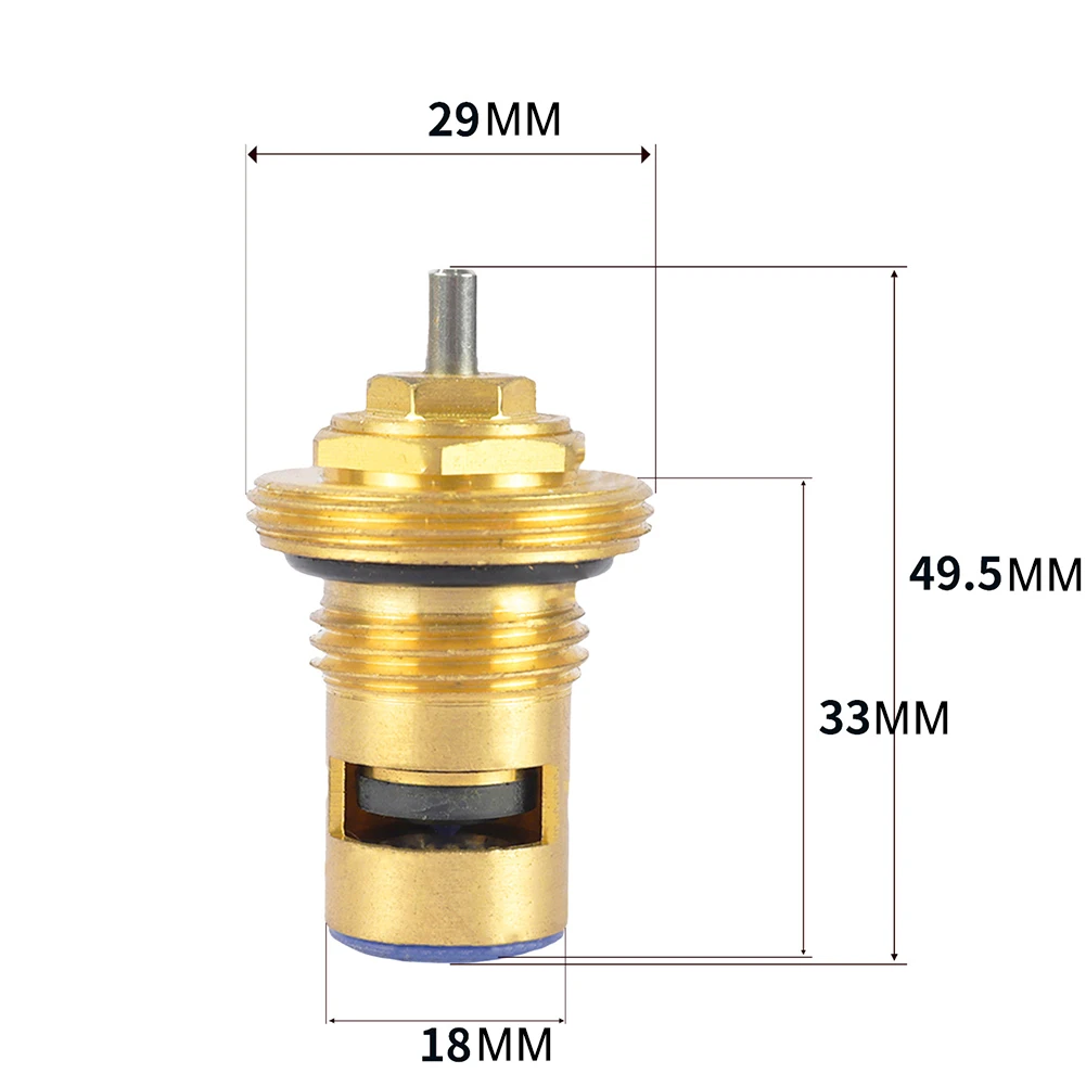 Copper M30x1.5 Radiator Valve Insert for 1/2 Inch Thermostatic Valves Supporting Energy Efficient Heat Management