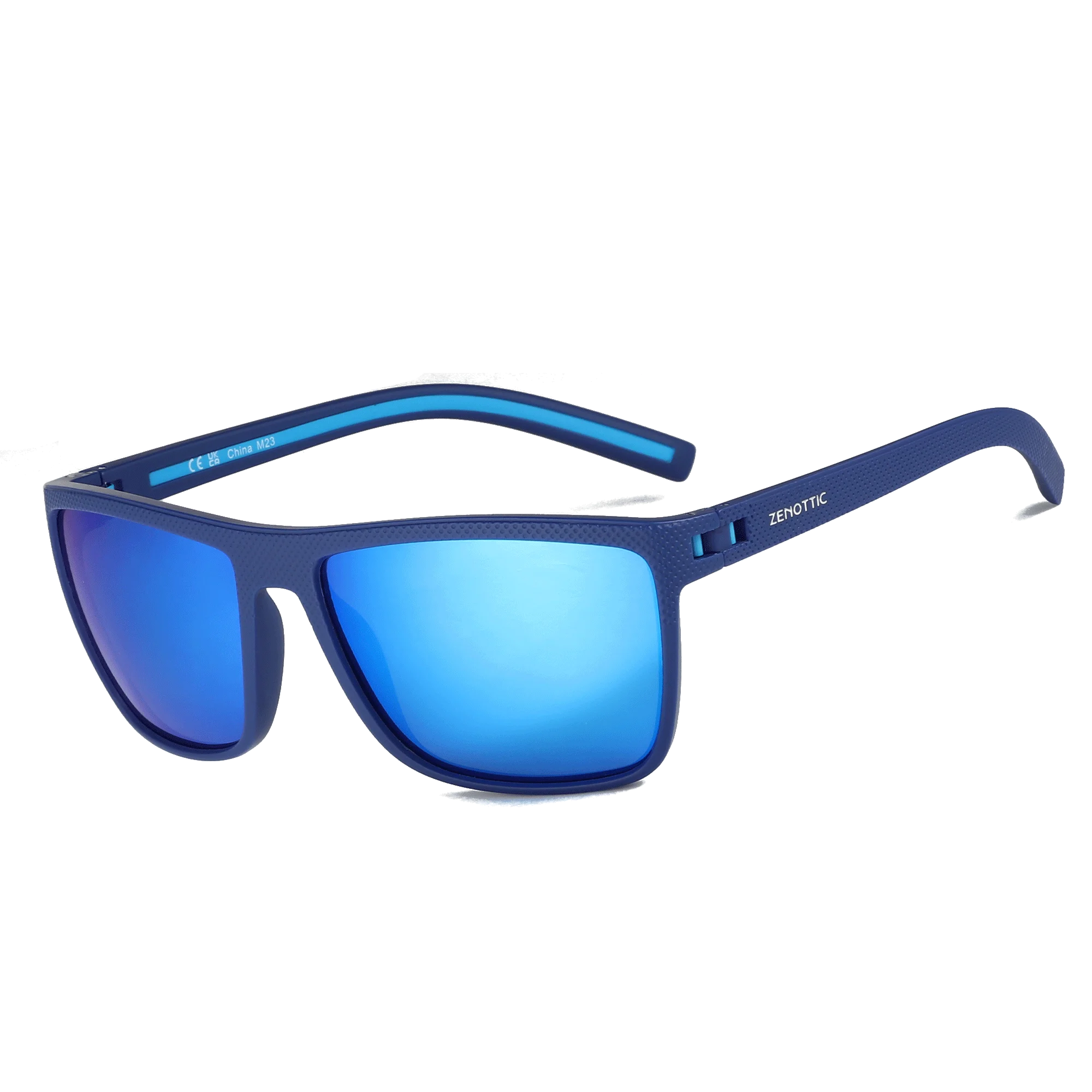 ZENOTTIC Modische polarisierte Sonnenbrille für Damen und Herren, leichter TR90-Rahmen, UV400-Schutz, quadratische Sonnenbrille 6