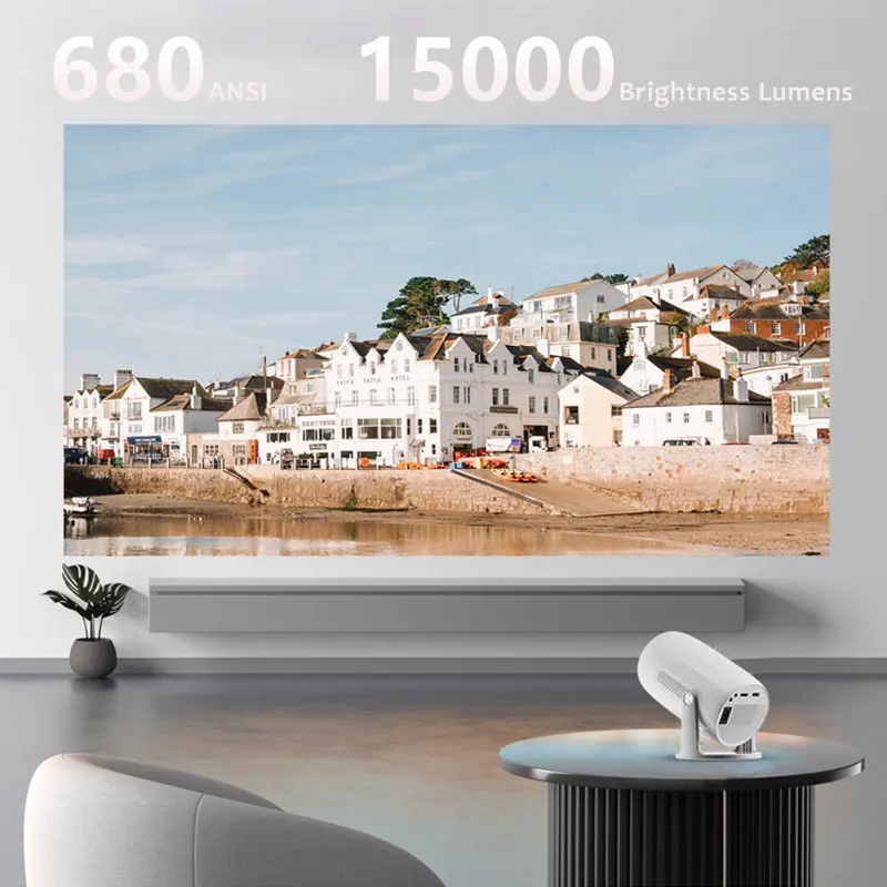 Lenovo Portable 4K Projector 100M Android 12 WIFI 6 TOF No-Sense Auto Focus Outdoor Full HD Projector Video Movie Home Theater