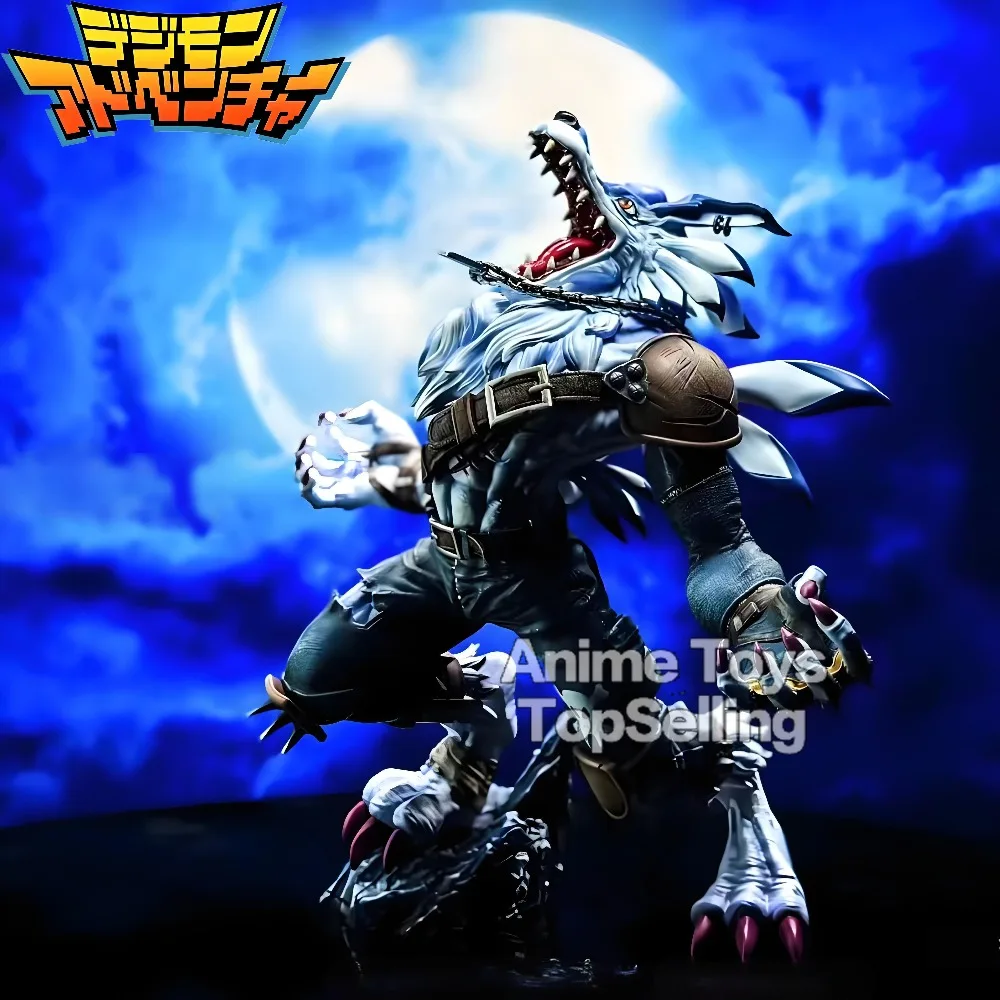 

Anime Digimon Adventure Figure Were Garurumon Action Figures Pvc Statue Collectible Model Toys Gifts 20cm/7.87in