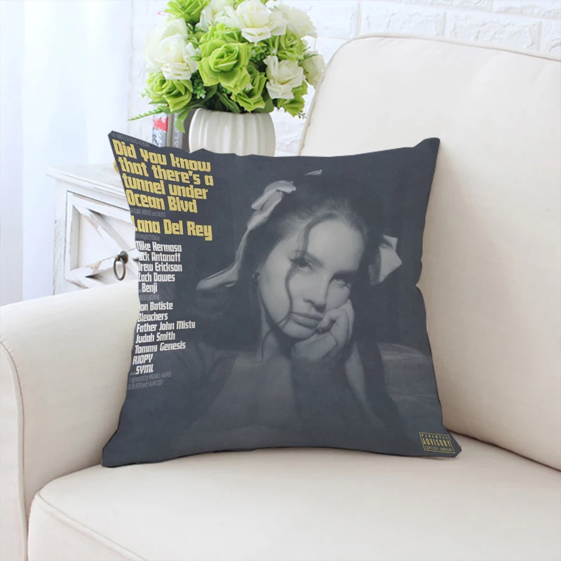 

Cushion Cover 50x50 L-Lana Del Rey Covers for Bed Pillows Pillow Cases 45x45 Cushions Covers Decorative Pillowcases Home Decor