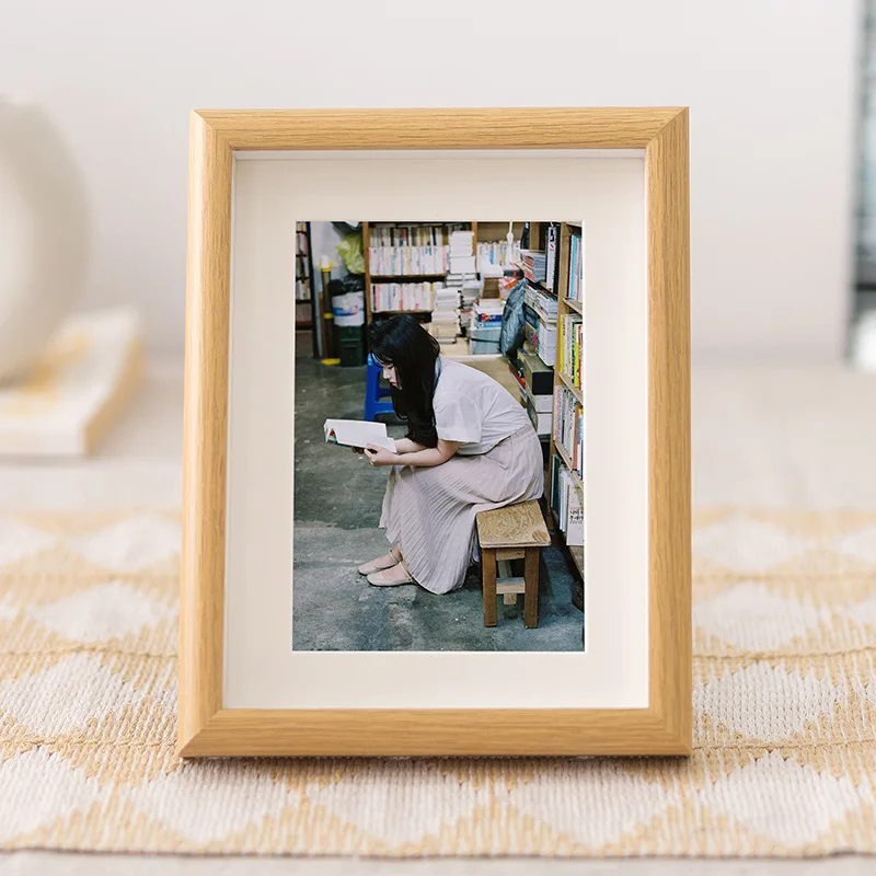 Nordic Wooden Picture Frame Creative Desktop Holder