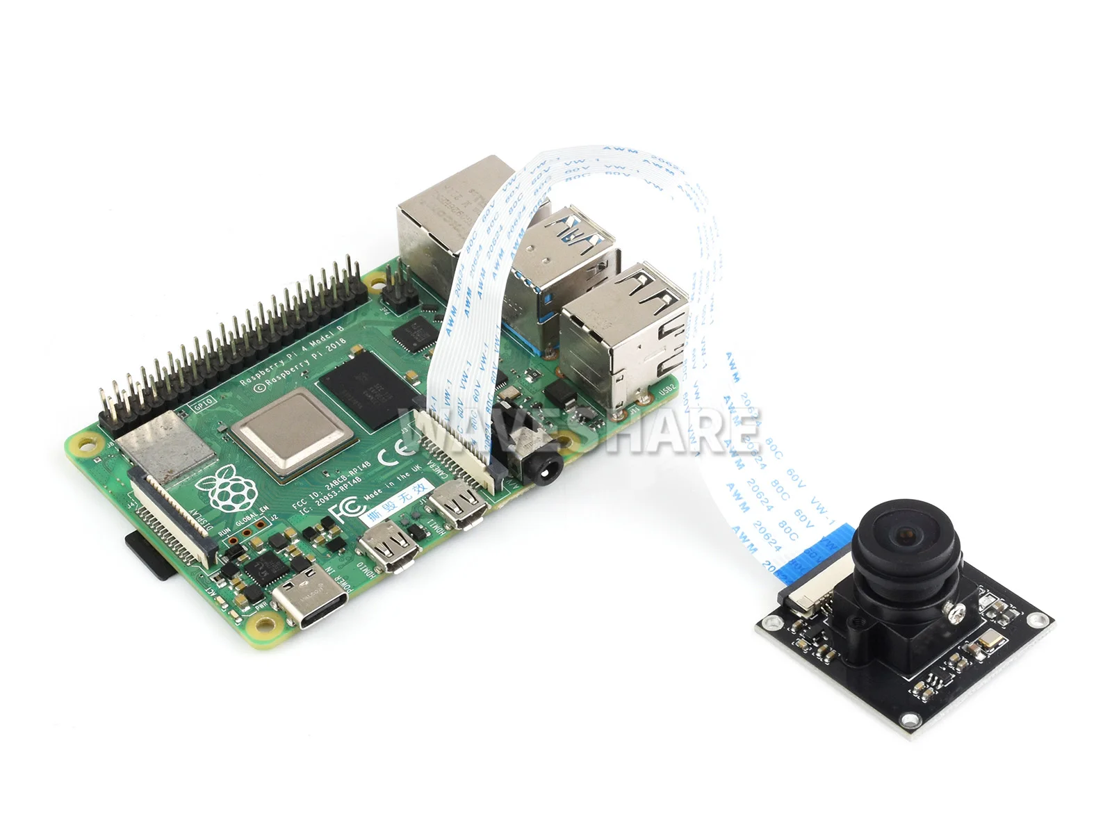 Imagem -04 - Câmera Aplicável para Jetson Nano Megapixels 170 Fov Compatível com Placas Raspberry pi e Jetson Nano Series Imx219170