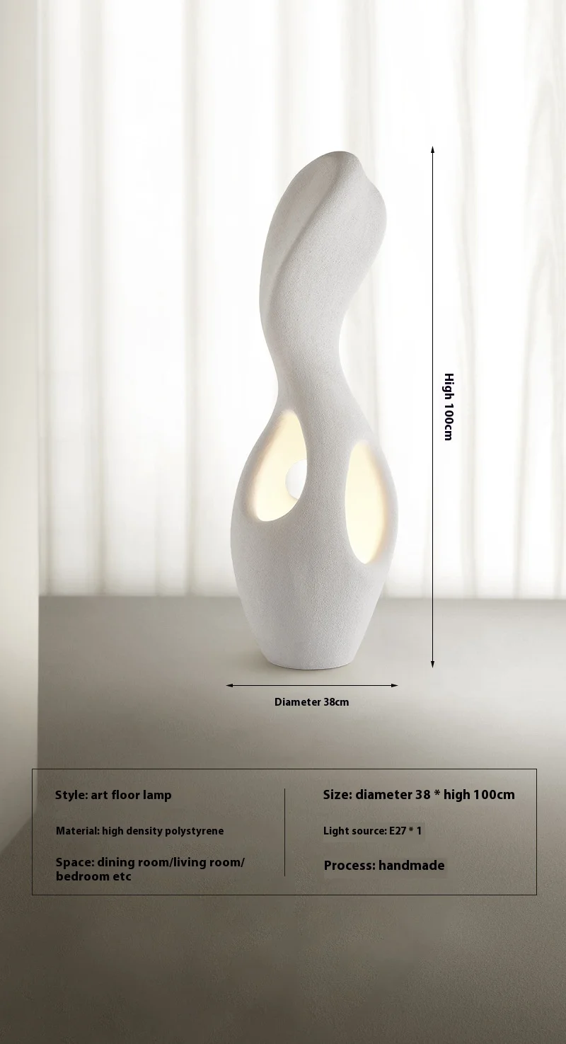 Designer Wabi-Sabi Style Floor Lamp for Luxury Modern LED Japanese Retro High-End Sofa Side-for Hotel Homestay
