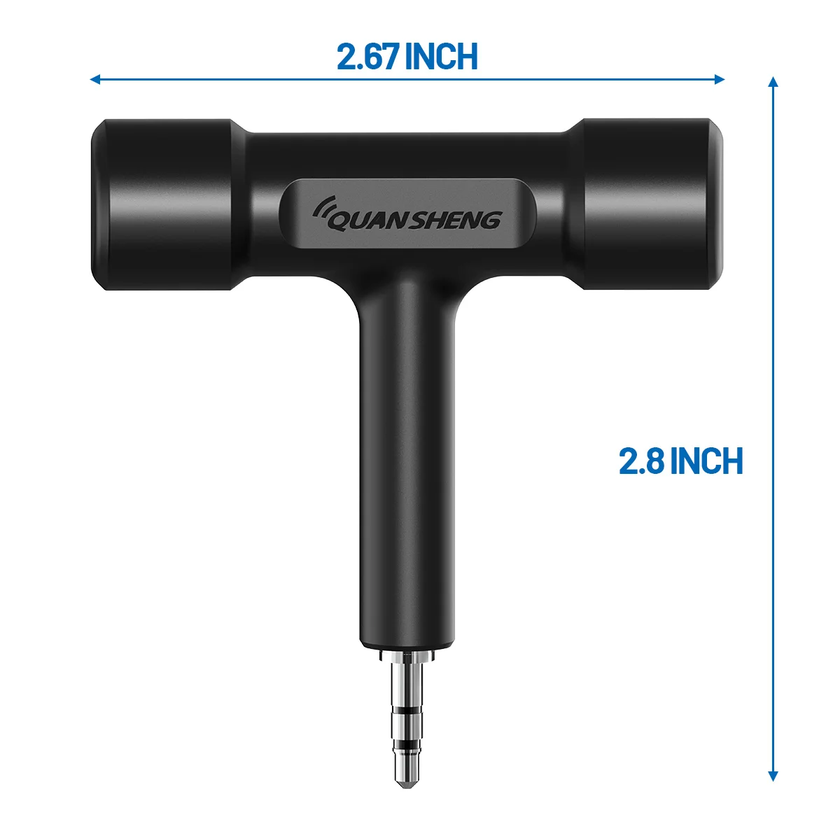 Quansheng الأصلي ثلاثي الموجات هوائي SW MW LW T-شكل هوائي ل TK11(5) TK11(8) اسلكية تخاطب متوسطة وقصيرة موجة 3.5 مللي متر التوصيل