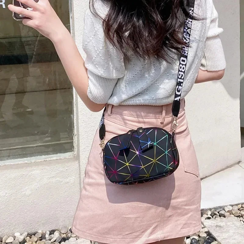 New Small Zipper Crossbody Bags for Women Summer PU Leather Shoulder Messenger Bag for Girl Handbag Fashion Phone Purse