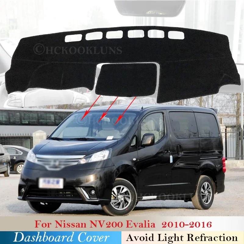 Dashboard Cover Protective Pad for Nissan NV200 Evalia Vanette 2010~2016 for Chevrolet City Express Dash Board Sunshade Carpet