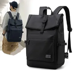 Mochila minimalista para hombre y mujer, bolsa de viaje informal con compartimento para portátil, bolsa Escolar ligera, novedad de 2024