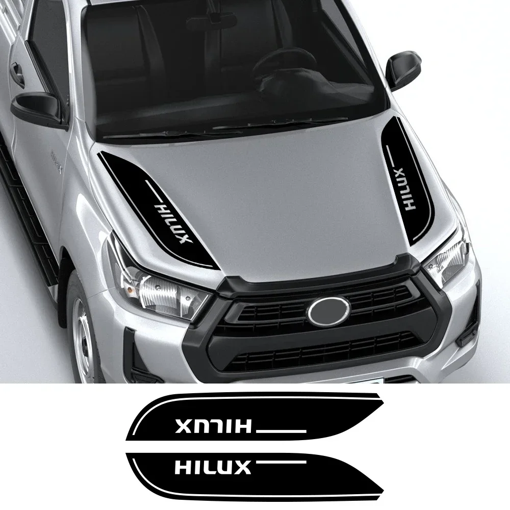 Toyota Hilux Revo Vigo 2011 2016 2017 2018 2019 트럭 장식용 픽업 후드 보닛 스티커, PVC 커버, 자동차 데칼, 자동차 액세서리