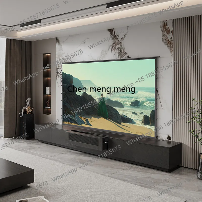 Automatic screen lift laser TV integrated intelligent telescopic one-button lift 88/100/120 inch special TV cabinet