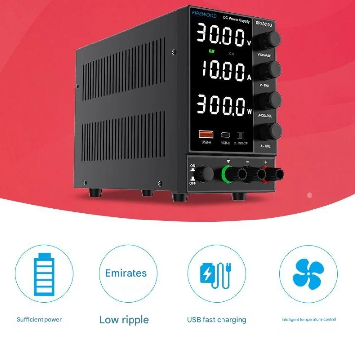 

Guce DPS3010U Adjustable DC Regulated Power Supply Ammeter, Notebook and Mobile Phone Repair Power Supply