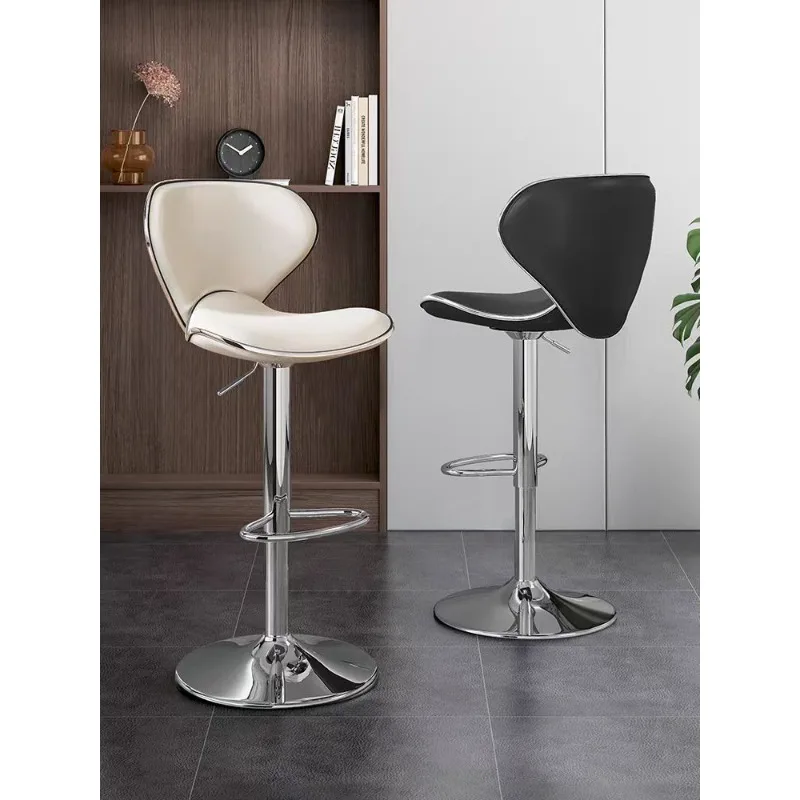 

Nordic Bar Counter Home Liftable High Stool Bar Stool Modern Simple Chair Cashier Front Desk Backrest Chair for Kitchen