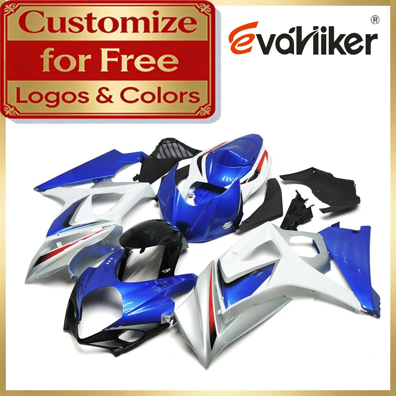 

ABS Fairing Motorcycle For Suzuki GSXR1000 2007 2008 silver K7 07 08 Injection Molded Fairing Kit Custom Colors And Graphics