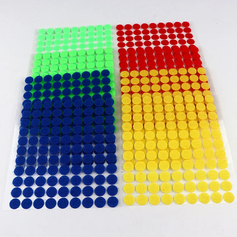 100 Pairs of Point Self-adhesive Fasteners with 10/15/20/30mm Disc Glue Strong Nylon Soft Tape Home Accessories
