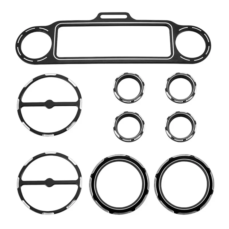 

A11M-For -Davidson Road Electra Street Glide 96-13 Audio Speaker Trim Ring Speaker Cover Instrument Panel Cover