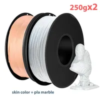 250gx2 3D Printing Filament PLA 1.75mm Skin Color 500g for 3D Printing Material Pla Marble Refills wire Vacuum Packaging