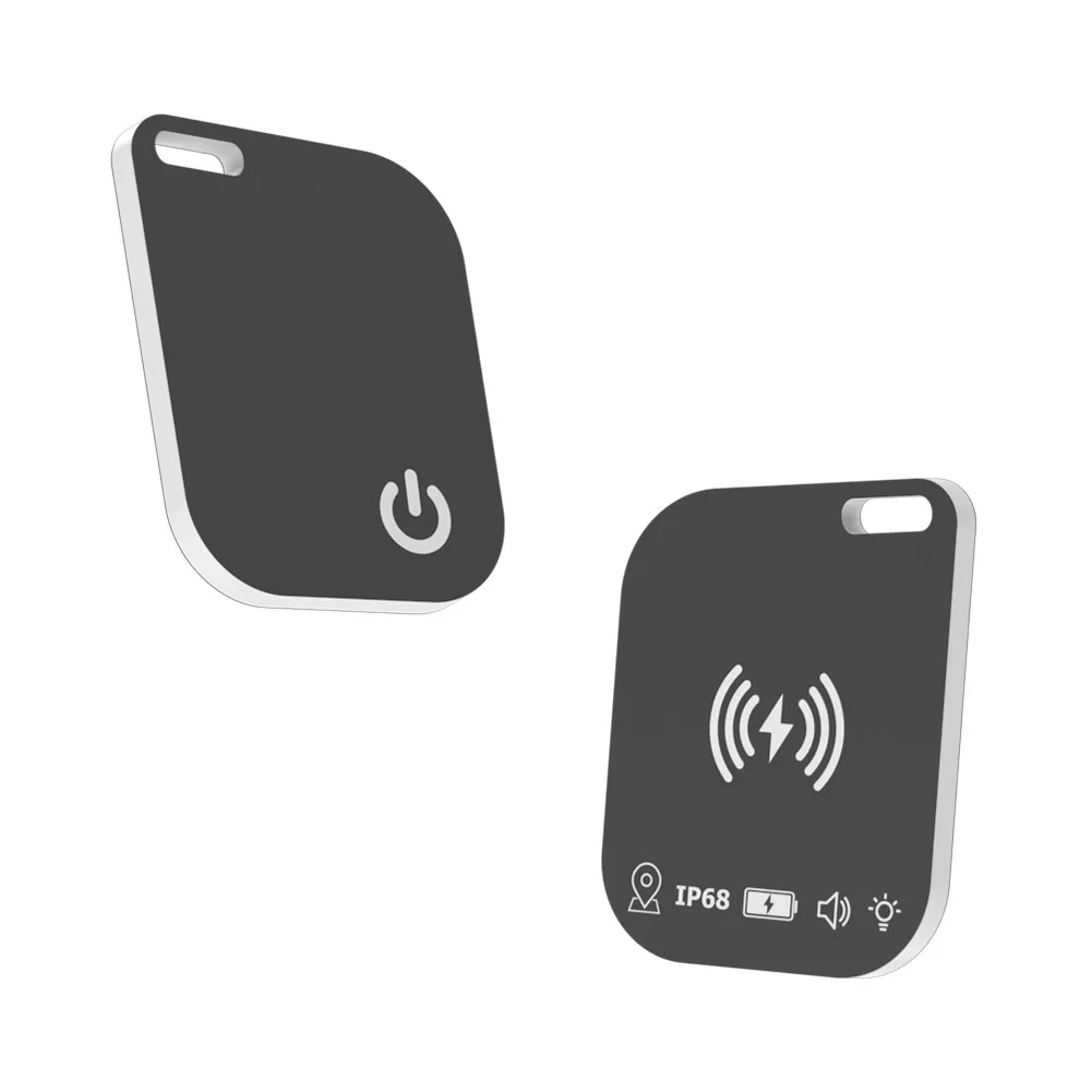Ultra-Thin Wallet Tracker IPX68 Waterproof Wireless Charging Air Tag Works For Apple IOS Find My APP Smart Tracking Locator Card