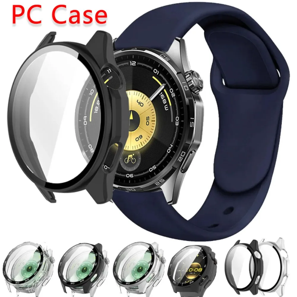 PC + HD الزجاج المقسى الحال بالنسبة لهواوي ساعة GT6-GT6 برو 46 مللي متر غطاء كامل واقي للشاشة الوفير هواوي ساعة GT6 41 مللي متر اكسسوارات #1