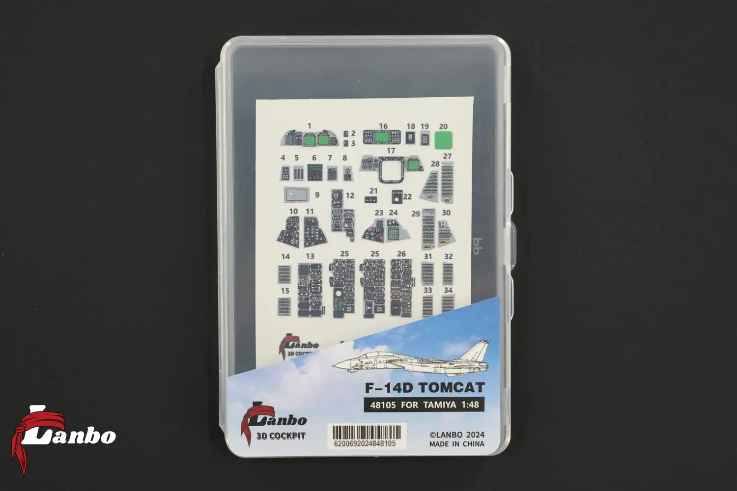 Lanbo Models 3D Cockpit F-14D TOMCAT 48105 FOR TAMIYA 1:48