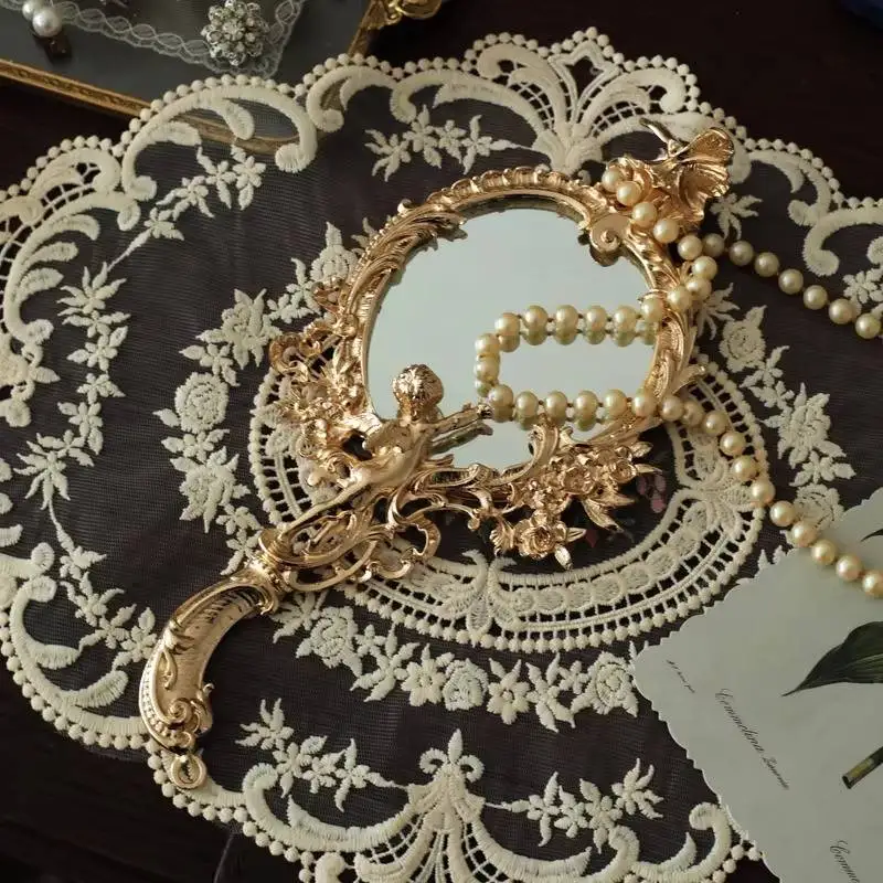 Portable Decoration Mirror Decor Vanity Classic Custom Art Mirror Decor Infinity Compact Custom Petit Miroir Home Decor Items