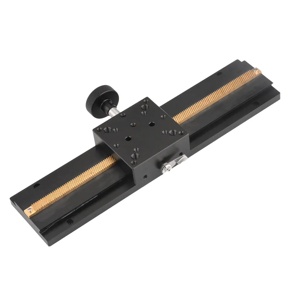 

X Axis Dovetail Groove Linear Fine Sliding Table LWX60 Manual Displacement Stage Long Stroke Trimming Platform LWX60-L-100