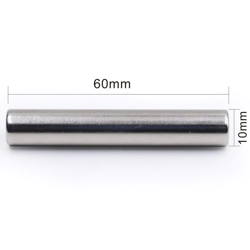 L60mm Neodymium Cylinder Magnets with Magnetic Poles on The Side Strong Rare Earth Cylinder Magnets for DIY, Nail Art Tool