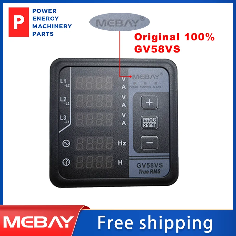 Original Mebay GV58VS DC8-36V Engine Digital Multi-functional Meter Current&Voltage Test For Three-phase Generator Parts