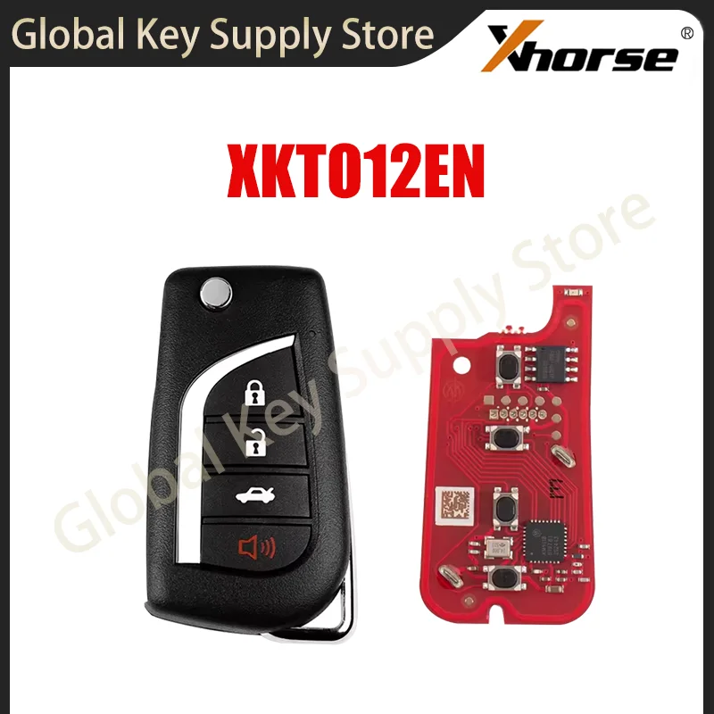 Xhorse XKTO12EN 2nd Generation Wire Remote Key V2 for Toyota Style 4 Buttons Wireless Programming