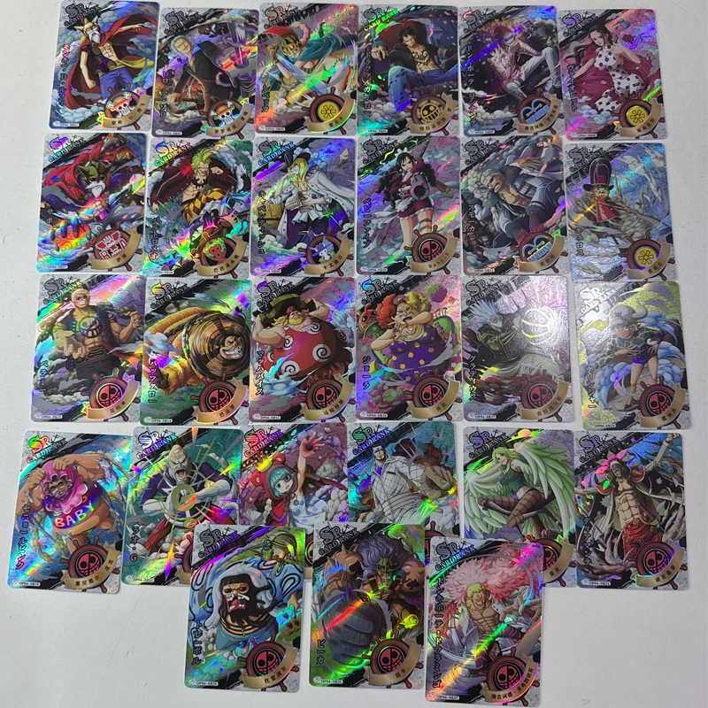 

Anime One Piece SR Cards Roronoa Zoro Donquixote Doflamingo Donquixote Rosinante Trafalgar D Law Rebecca Collection Cards