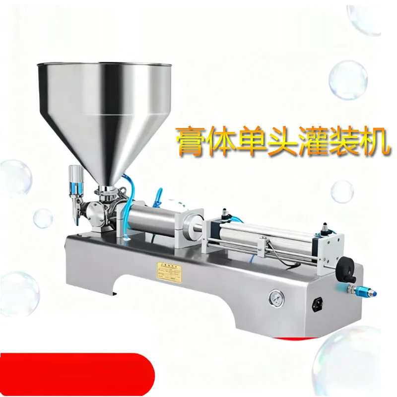 Máquina dosificadora de llenado de pistón, pasta semiautomática, crema, salsa, mermelada, miel, mantequilla de maní, jugo, aceite, jabón líquido, botella de agua