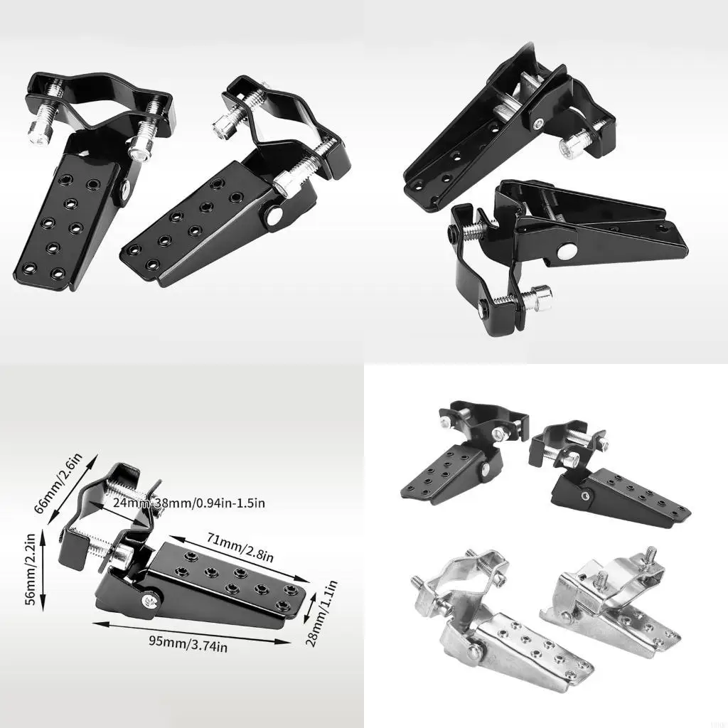 Nonslip Foldable Foot Pegs Electric Bicycles Folding Step Stool Road Bike Footrest For Bike Strong Steel Construction New