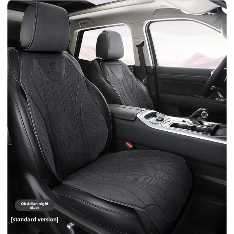

Luxury Car Seats Protection Universal Car Seat Cover All Season Breathable Auto High Quality Latex Suede Saddle Pad Seat Covers