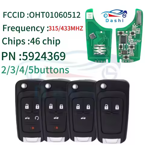 da shi OHT01060512 Remote Car Key 2B/3B//4B/5B 315MHz/433MHz ID46 7941 for Chevrolet Cruze Camaro Malibu Sonic Opel GMC