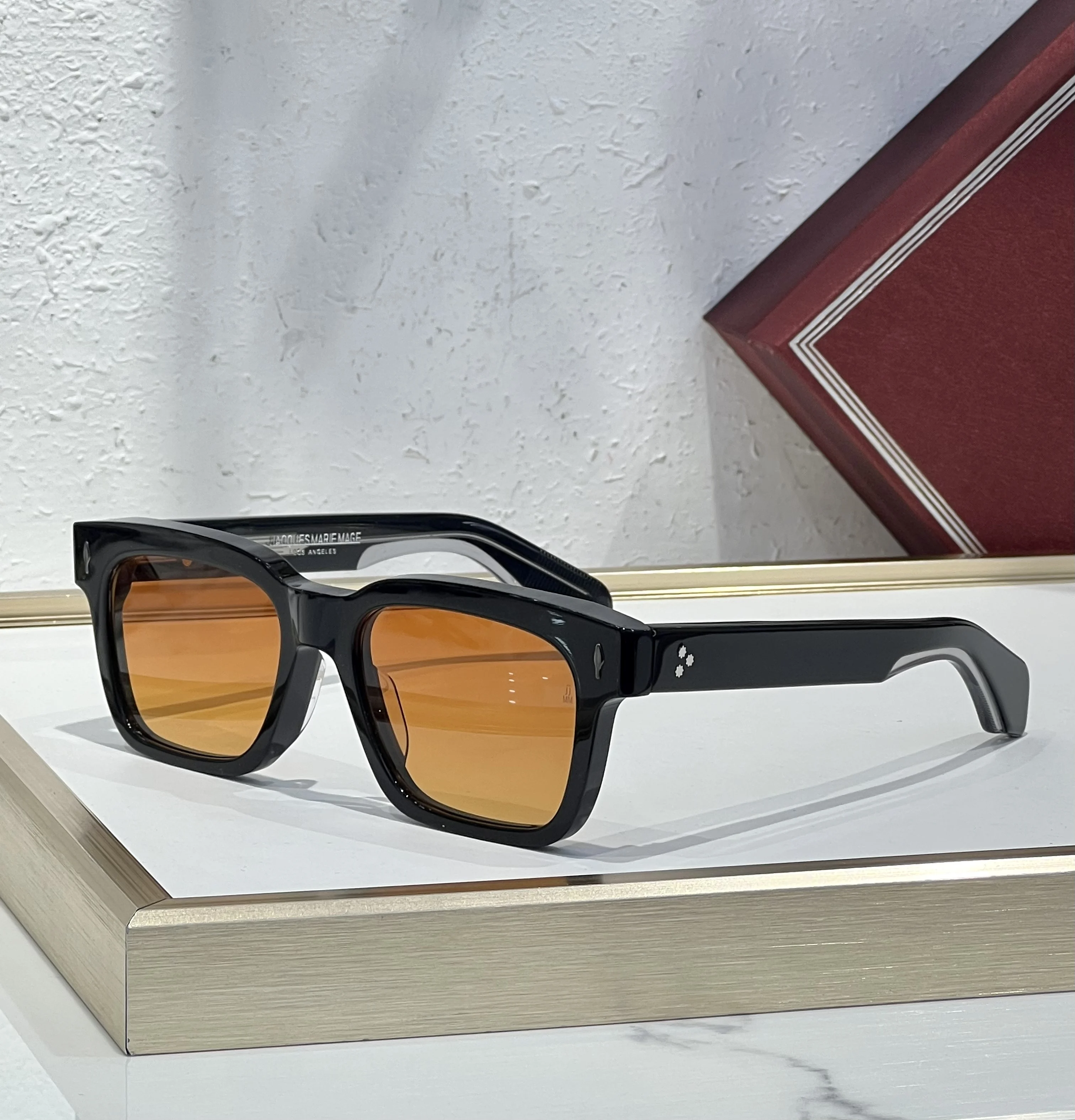 جاك ماري ماج موضة خلات Steampunk النظارات الشمسية للجنسين مربع السلحفاة النظارات الكلاسيكية الرجعية نظارات مصممين