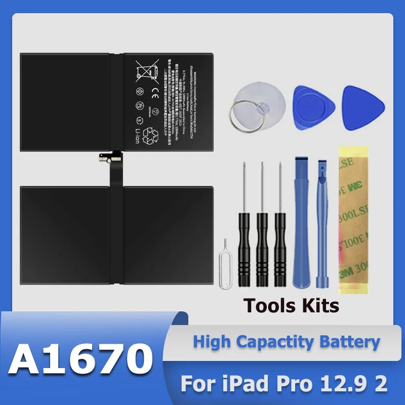 

XDOU High Quality Bateria For iPad Pro 12.9 2 nd Gen A1670 A1671 A1754 A1821 (2017) Send Accompanying Tool