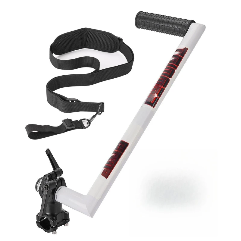Hand string trimmer, handle with trimmer, shoulder strap weeder