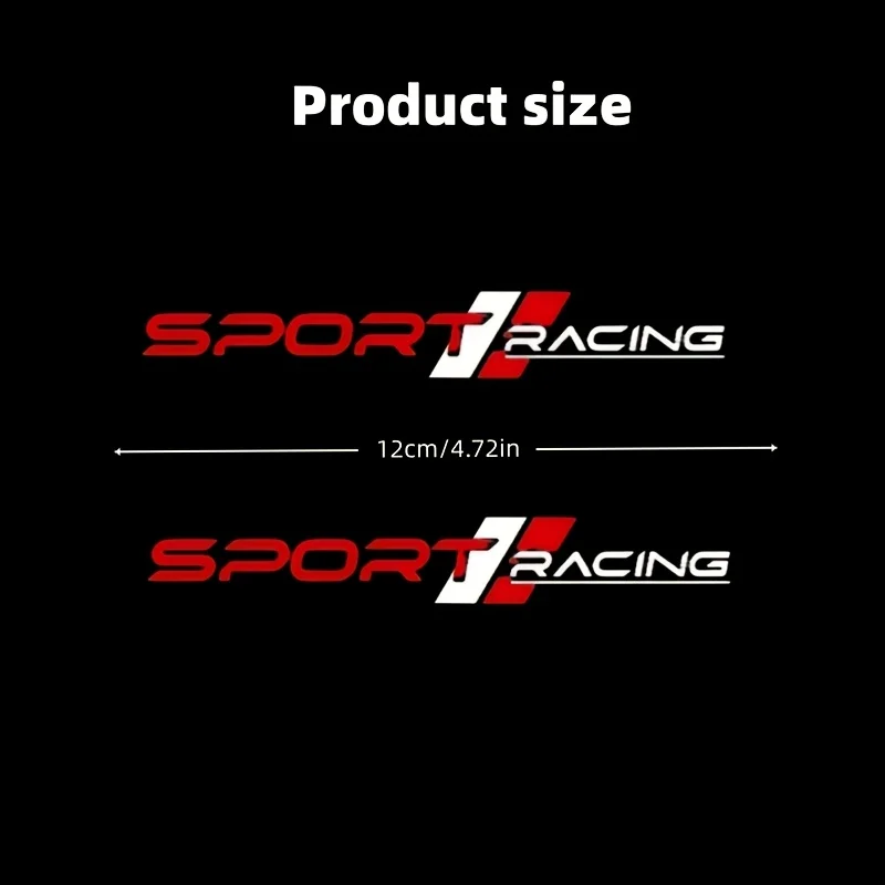 Sports Car Decal Wiper Sticker | Vinyl, matte, geometric pattern, self-adhesive, suitable for general-purpose car stickers such
