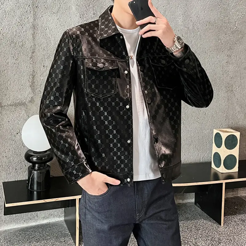 

New 2025 Autumn Winter Men's Jacket Korean Style Slim Fit Smooths Your Silhouette Casual Thin Youth Jacket Topblazer