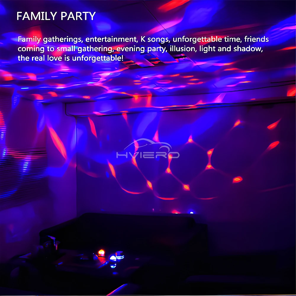 Car Led Auto Lamp USB Ambient Light DJ RGB Mini Colorful Music Sound USB-C Interface IOS Holiday Party Karaoke Atmosphere Bulbs - Image 4