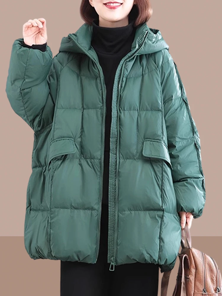 

Утепленное хлопковое пальто для женщин, зимнее теплое пальто для мам среднего возраста, модное и элегантное, в корейском стиле, на молнии, длинное