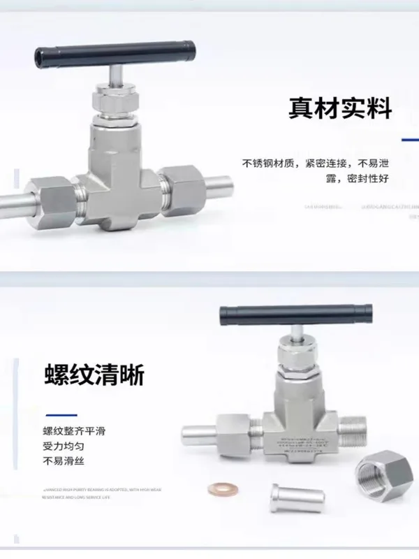 J23 stainless steel needle valve 304/316L welded pipe needle valve J23W-160P high-pressure needle valve dn10/15