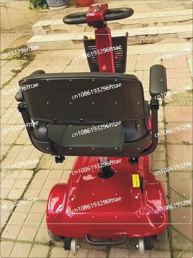 The elderly travel electric four-wheeler slope parking, let go of the brake, strong horsepower, strong hill climbing