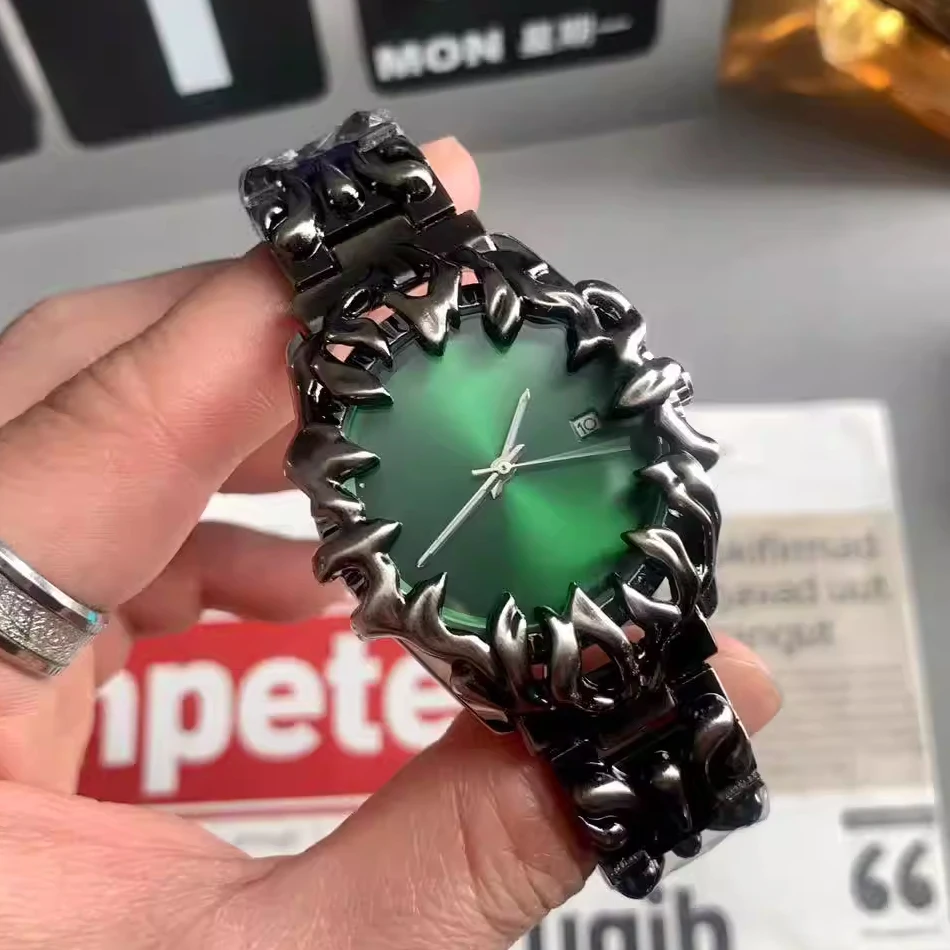 Claw Watch Alabaster Solid Creative Retro Y2K European and American Cool Trend Black Watch Advanced  Niche Design Men's Watches